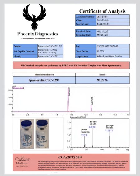 Ipamorelin / CJC-1295 (No DAC) – 10mg (5mg Each) - Image 2