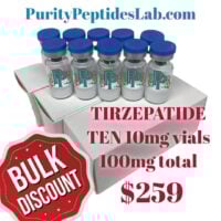 Bulk Tirzepatide – TEN 10 Vials (100mg Total)